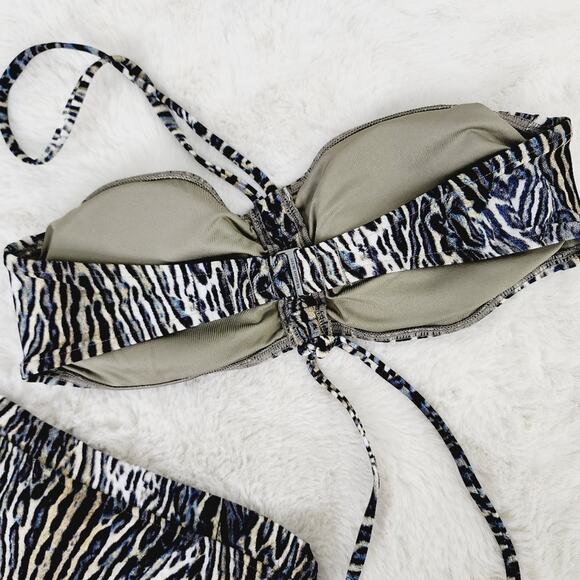 Victoria's Secret Animal Print Two Piece Swimsuit Top and Bottom Bikini - Picture 3 of 9